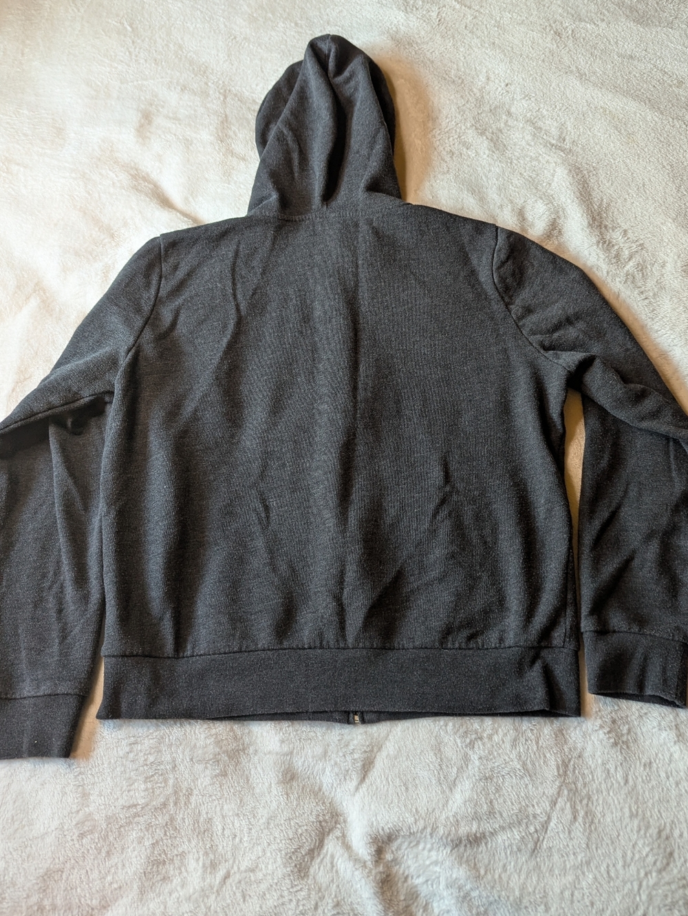 PINK Victoria's Secret Charcoal Gray 'LOVE PINK' Zip-Up Hoodie - Picture 7 of 9